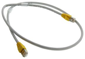 WEIDMULLER 1312160010. PATCH CORD, RJ45 PLUG-PLUG, 3.3FT, GRY