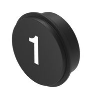 EAO 09-0S12.C0000225 KEYPAD INSERT, SYMBOL 1, BLK/WHT