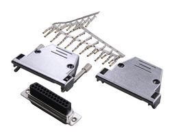MULTICOMP MCD8B25FC-KIT 连接器套件, D-SUB, 母, 25路, 压接