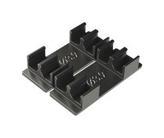 ESSENTRA COMPONENTS EFA04-71-003 电缆夹, 黑色, 0.154英寸, PA 6.6