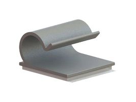 ESSENTRA COMPONENTS KKC-3-RT CABLE CLAMP, ADHESIVE, PA66, GREY