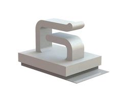 ESSENTRA COMPONENTS MOFNSB-2-19A-RT 电线鞍形夹, 胶粘, 尼龙 6.6/本色