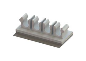 ESSENTRA COMPONENTS OFHB3-4-19A-RT 电缆夹, 本色, 尼龙 6.6, 22MM