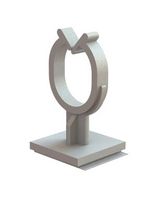 ESSENTRA COMPONENTS SHKBS-4-01A-RT CABLE CLAMP, NATURAL, NYLON 6.6, 17.8MM