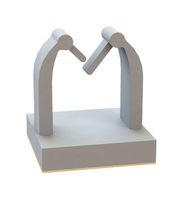 ESSENTRA COMPONENTS 22MWCA350500 鞍形夹, 胶粘, PA66, 本色