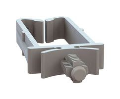 ESSENTRA COMPONENTS 22WHA500100 鞍形夹, 推入式, PA66, 本色