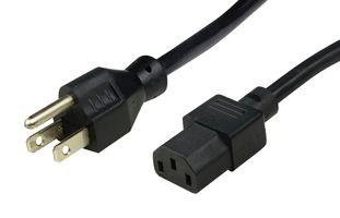 SCS 770000 电源线, IEC C13-NA, 公, 11英尺, 1.8A