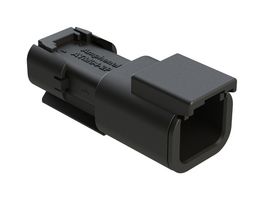 AMPHENOL SINE/TUCHEL ATM04-2P-SF01BLK. 车用 连接器外壳, 母, 2路, 7.5A