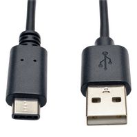 EATON TRIPP LITE U038-006 USB CABLE, 2.0, A-C PLUG, 6FT, BLACK