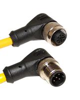 MUELLER ELECTRIC C5BD11M002 M12 CORD, 5-POS MALE RIGHT ANGLE-FEMALE RIGHT ANGLE, 22 AWG, 2M 68AK2116