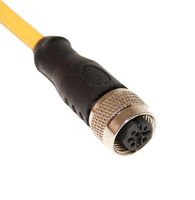 MUELLER ELECTRIC C5C06M008 M12 CORDSET, 5-POSITION FEMALE STRAIGHT TO OPEN END, 22 AWG, 8M 68AK2119
