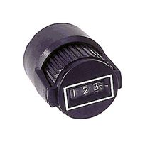 ETI SYSTEMS DC27L-1/4. COUNTING DIAL TURNS DIA1-116IN 27MM, PANEL- 1.24 IN 31.5MM, BLACK