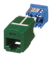 PANDUIT CJ6X88TGGR-24 连接器, RJ45, 插座, 8P8C, 1端口, 绿色