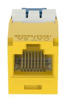 PANDUIT CJ6X88TGYL 连接器, RJ45, 插座, 8P8C, 1端口, 黄色