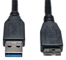 EATON TRIPP LITE U326-003-BK 电缆, USB, 3.0 A型-微型 B 公, 3英尺
