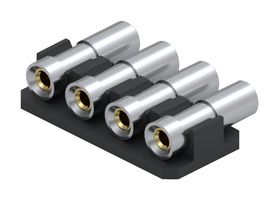 MILL-MAX 835-43-004-40-030001 CONNECTOR, RCPT, 4POS, 1ROW, 2.54MM