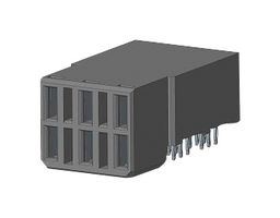 AMPHENOL COMMUNICATIONS SOLUTIONS 10146092-555444PLF 背板 连接器, 直角型母, 6P, 按入式