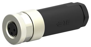 AMP - TE CONNECTIVITY T4010008031-000 传感器连接器, M8, 母, 3路, 电缆