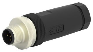 AMP - TE CONNECTIVITY T4111402051-000 传感器连接器, M12, 公, 5路