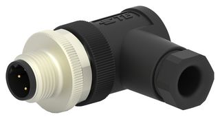 AMP - TE CONNECTIVITY T4113001041-000 SENSOR CONNECTOR, M12, PLUG, 4POS
