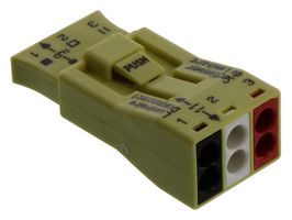 WAGO 873-903 CONNECTOR, SOCKET, 3 POSITION, 1ROW