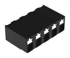 WAGO 2086-3225/300-000 TB, WIRE TO BRD, R/A, 5POS, 16AWG