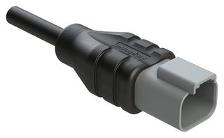 AMPHENOL SINE/TUCHEL AT04GY-2P-N-TPE-M1 CABLE ASSY, 2P PLUG-FREE END, 1M