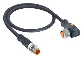 LUTRONIC 0810 0806 03 L1 300 0,3M 传感器 线缆, 3P M8 公-直角型母, 11.8英寸