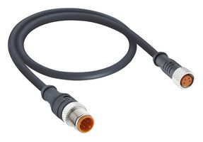 LUTRONIC 1210 0800 03 300 0,6M 传感器 线缆, 3P M12 公-M8 母, 23.6英寸