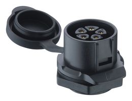 LUTRONIC 2620 04 T22CB100 传感器 连接器, 母, 4路, 焊接