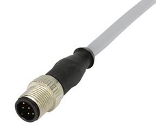 HARTING 21348400882050 CBL ASSY, 8P M12 PLUG-FREE END/16.4 /GRY
