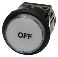 NKK SWITCHES LB02VA002 PANEL INDICATOR W/ LEGEND, RED, 22MM