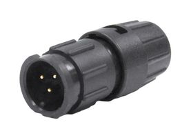 SWITCHCRAFT/CONXALL W8282-3PG-P-3DC CIRCULAR CONN, PLUG, 3POS, SOLDER
