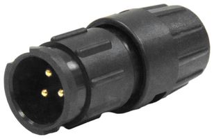 SWITCHCRAFT/CONXALL W8382-3PG-P-3DC CIRCULAR CONN, PLUG, 3POS, SOLDER