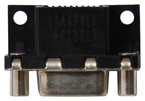 AMPHENOL COMMUNICATIONS SOLUTIONS D09S13A4PV00LF. 连接器, D-SUB, 直角, 母, DE, 9路, 焊接