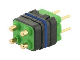 SOURIAU-SUNBANK / EATON 8MQ2M0412RBE RECTANGULAR MODULE, PLUG, 4POS, 2ROW