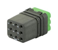 SOURIAU-SUNBANK / EATON 8MQ2M0936BA RECTANGULAR MODULE, RCPT, 9POS, 3ROW
