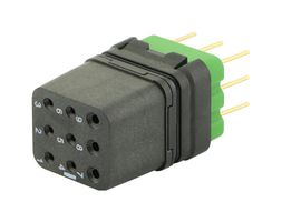 SOURIAU-SUNBANK / EATON 8MQ2M0936UN 方形模块, 母, 9路, 3排