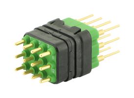 SOURIAU-SUNBANK / EATON 8MQ2M1220RC 方形模块, 公, 12路, 3排