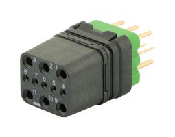 SOURIAU-SUNBANK / EATON 8MQ2M9901UN 方形模块, 母, 11路, 3排