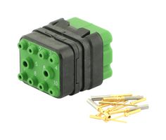 SOURIAU-SUNBANK / EATON 8MQ2M9910PN 方形模块, 公, 10路, 3排