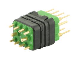 SOURIAU-SUNBANK / EATON 8MQ2M9910RN 方形模块, 公, 10路, 3排