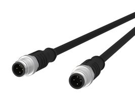 METZ CONNECT 142MCA11010 传感器线缆, 4P M12 公-公, 1M