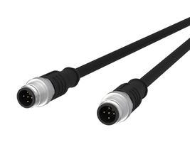 METZ CONNECT 142MDA11010 传感器线缆, 5P M12 公-公, 1M
