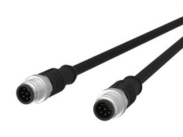 METZ CONNECT 142MEA11010 SENSOR CORD, 8P M12 PLUG-PLUG, 1M