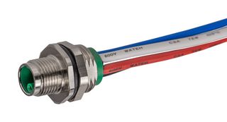STEWART CONNECTOR SS-12500-001 电缆组件, 4P M12 公-自由线端, 7.5英寸