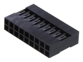 AMPHENOL COMMUNICATIONS SOLUTIONS 65043-028LF 连接器外壳, 母, 18路, 2.54MM
