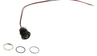 APEM Q12-7P5BXXHG12E LED PANEL INDICATOR, 12.7MM, GRN, 12VDC