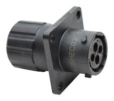 AMPHENOL SINE/TUCHEL RTS010N2SHEC03 CIRCULAR CONNECTOR, RCPT, 4POS, FLANGE