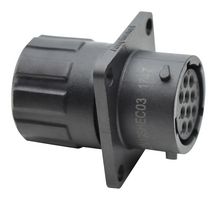 AMPHENOL SINE/TUCHEL RTS012N10SHEC03 CIRCULAR CONNECTOR, RCPT, 10POS, FLANGE